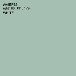 #A6BFB3 - Tower Gray Color Image